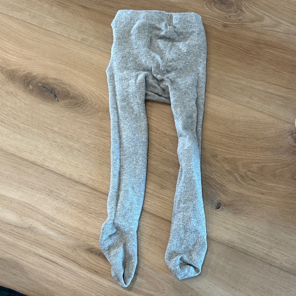 Cozy Gray Kids Tights